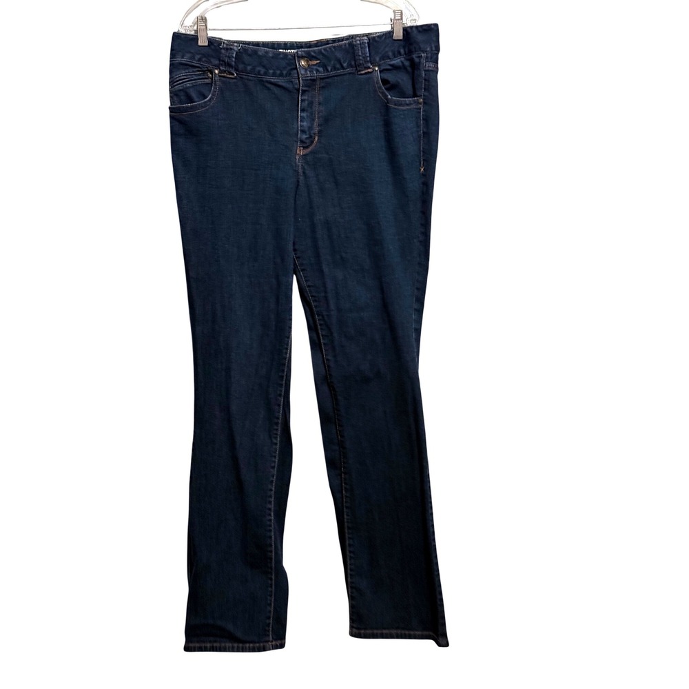 Lane Bryant Distinctly Boot Dark Wash‎ Denim Jeans Womens Plus Size 20 Indigo